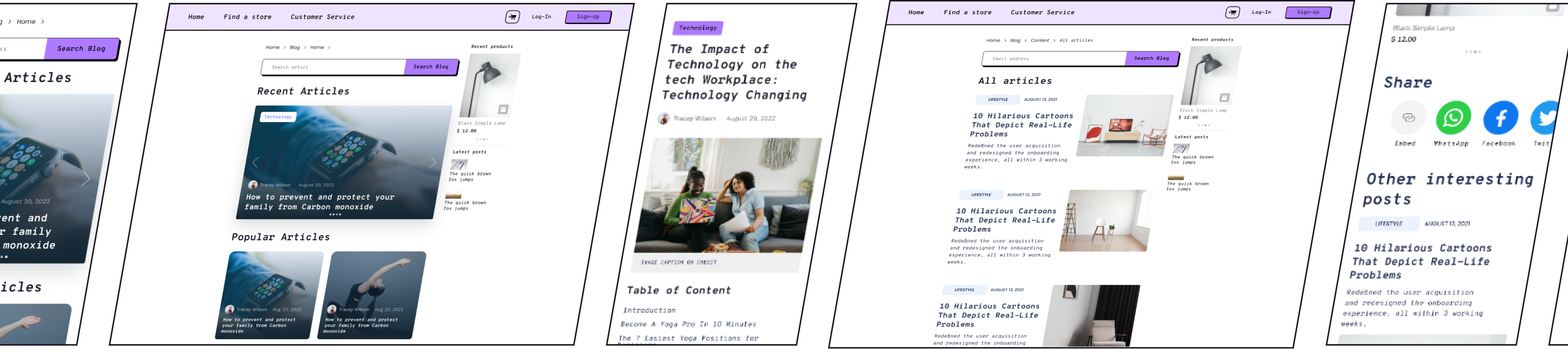 Customizable blog template 1