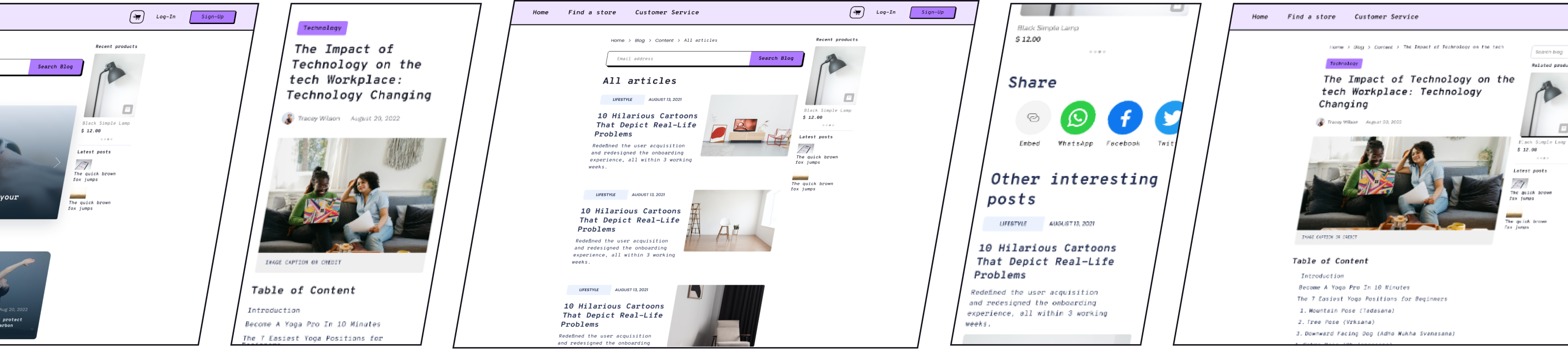 Customizable blog template 2